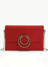 Load image into Gallery viewer, Double Ring Detailed Clutch &amp; Shoulder Bag - The Style Guide TT
