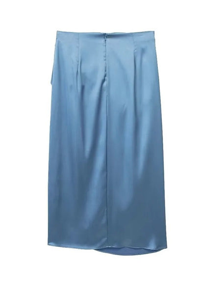 Jennifer Satin Midi Skirt
