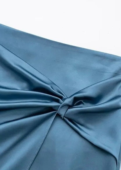 Jennifer Satin Midi Skirt