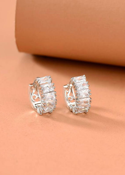 Silver Mini Hoops