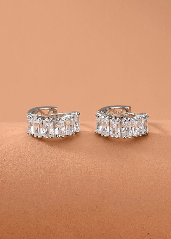 Silver Mini Hoops