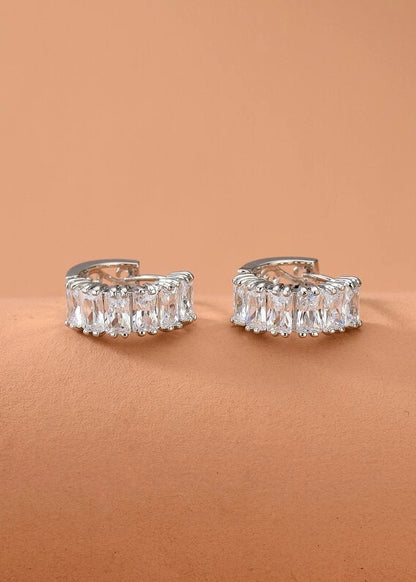 Silver Mini Hoops