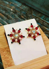 Load image into Gallery viewer, Christmas Snowflake Statement Studs
