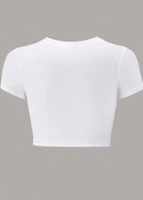 Load image into Gallery viewer, Just A Girl Graphic Cropped Tee
