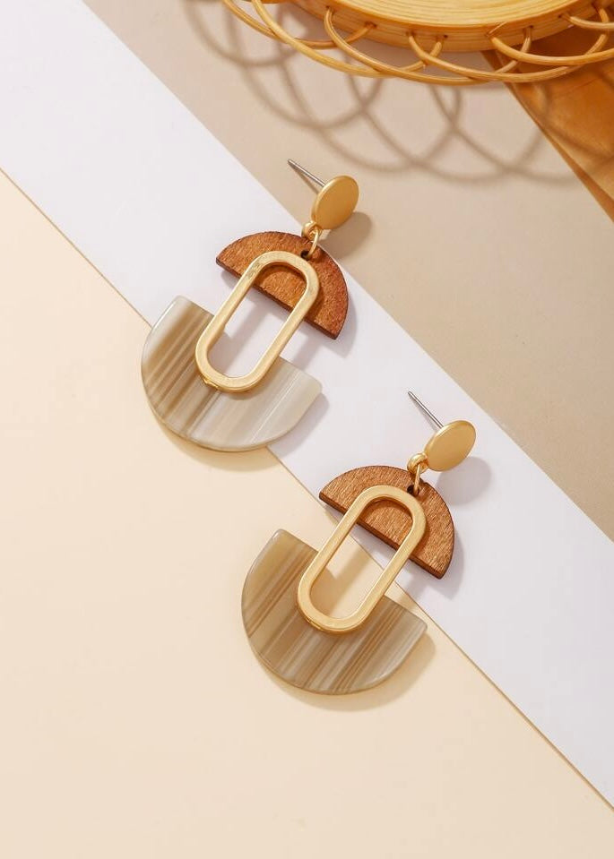 Wooden Boho Earrings