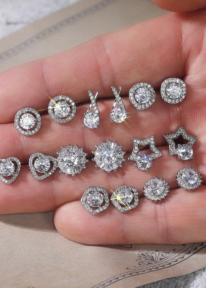 Square Gem Studs - The Style Guide TT