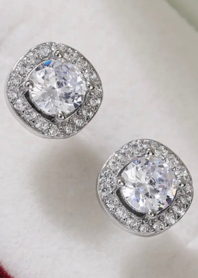 Square Gem Studs - The Style Guide TT