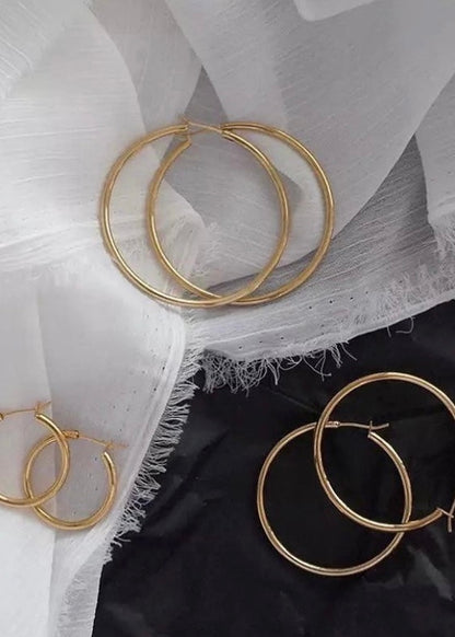 Gold Hoop Earrings - The Style Guide TT