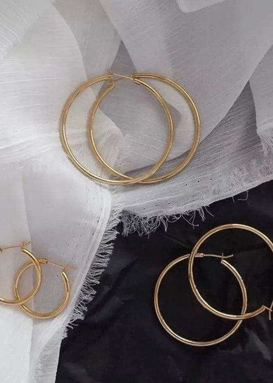 Gold Hoop Earrings - The Style Guide TT