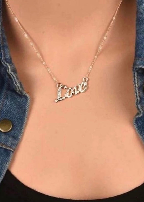 “Love” Pendant Necklace - The Style Guide TT