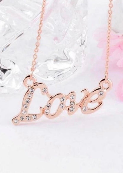 “Love” Pendant Necklace - The Style Guide TT
