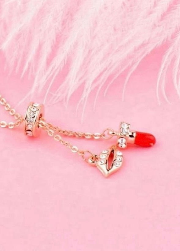 Lipstick Pendant Necklace - The Style Guide TT