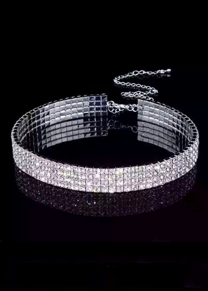 Rhinestone Choker Necklace