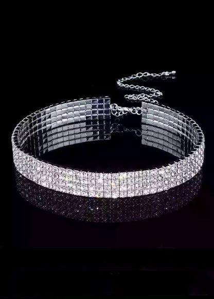 Rhinestone Choker Necklace