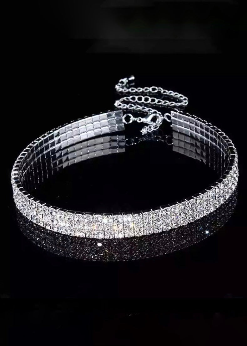 Rhinestone Choker Necklace