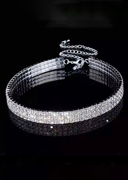 Rhinestone Choker Necklace