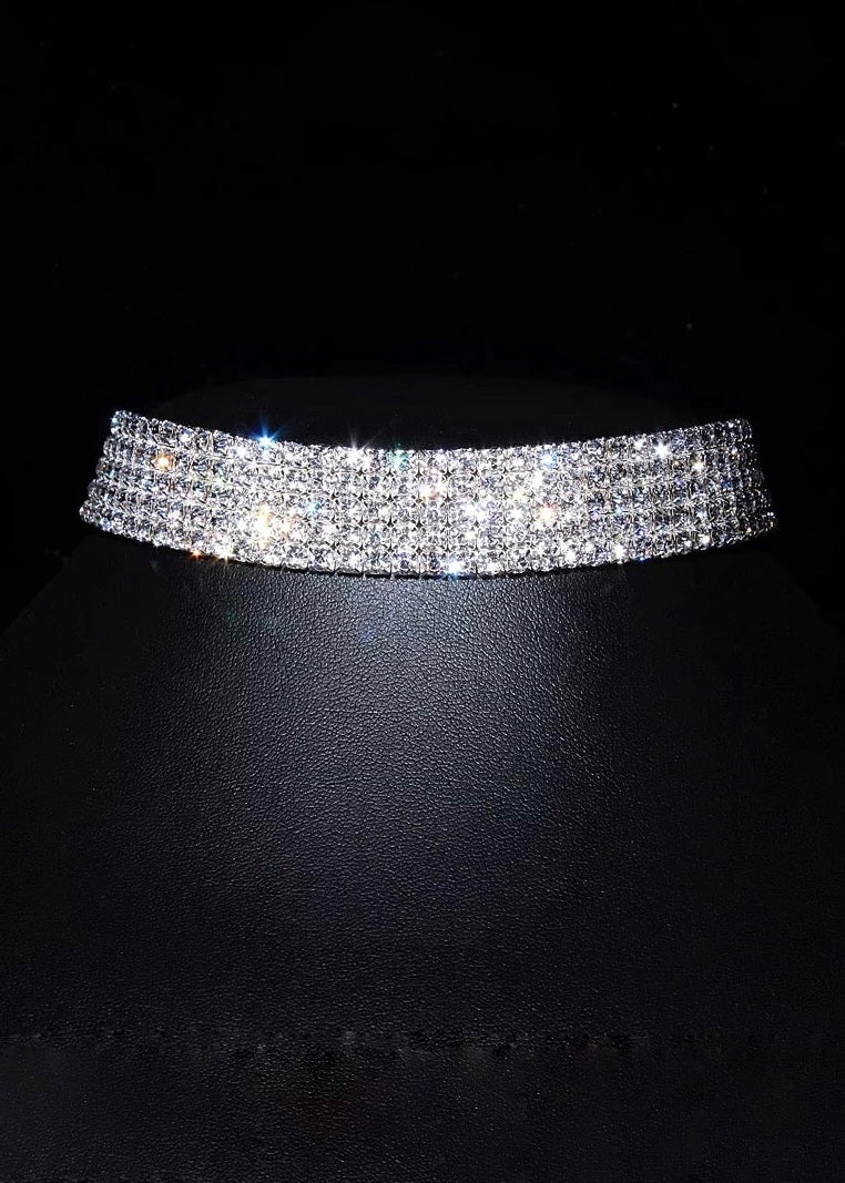 Rhinestone Choker Necklace