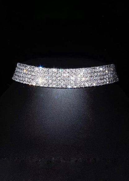 Rhinestone Choker Necklace