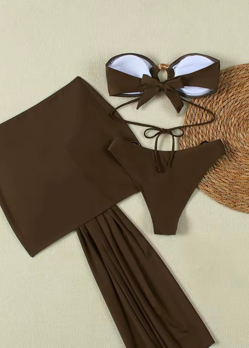 Line It Up Gold Detail Bikini Set