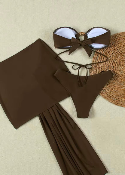 Line It Up Gold Detail Bikini Set