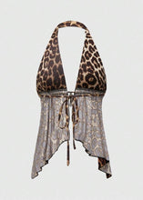 Load image into Gallery viewer, That&#39;s Hot Leopard Halter Top
