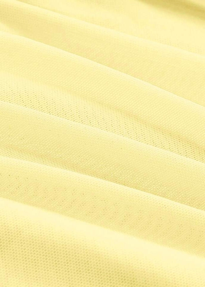 Lemon Ruched Mini Skirt