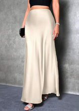 Load image into Gallery viewer, Winterberry Satin Maxi Skirt
