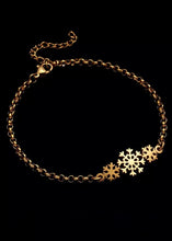 Cargar imagen en el visor de la galería, Gold Snowflake Bracelet
