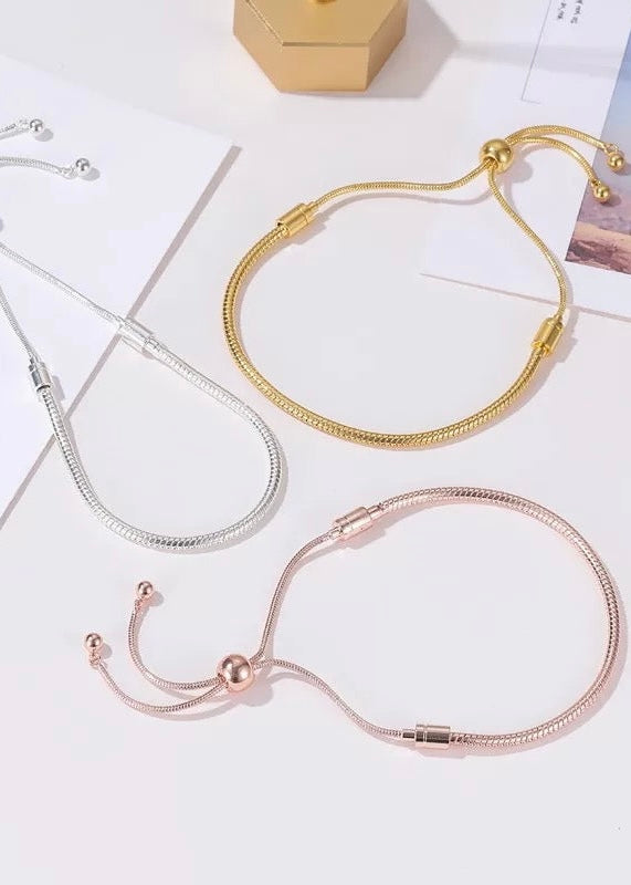 Adjustable Rope Detail Bracelet