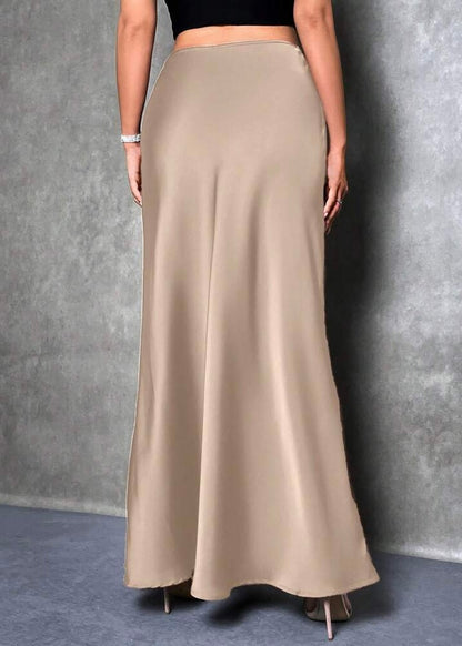 Winterberry Satin Maxi Skirt