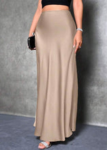 Load image into Gallery viewer, Winterberry Satin Maxi Skirt
