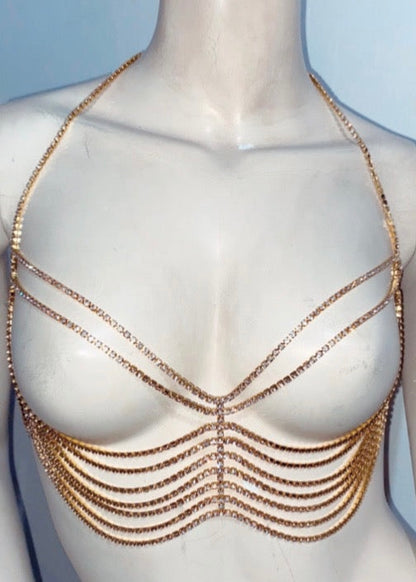 Glow Up Rhinestone Bodychain
