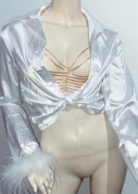 Glow Up Rhinestone Bodychain