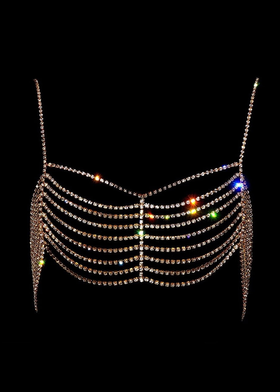 Glow Up Rhinestone Bodychain