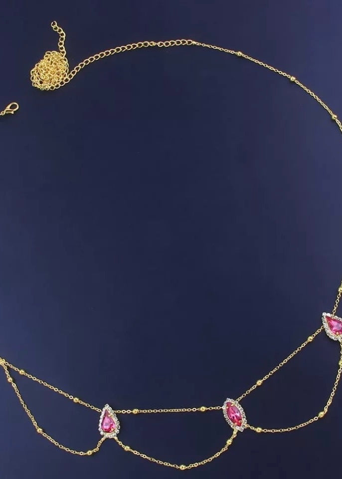 Crystal Layered Waist Chain - The Style Guide TT