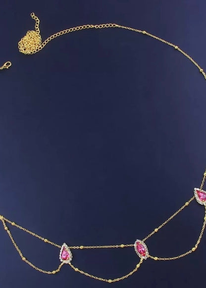 Crystal Layered Waist Chain - The Style Guide TT