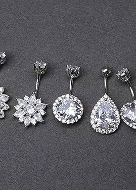 Flower Detail Belly Ring
