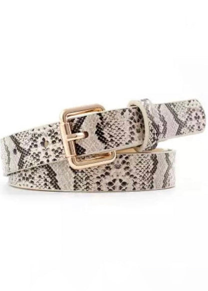 Snake Print Belt