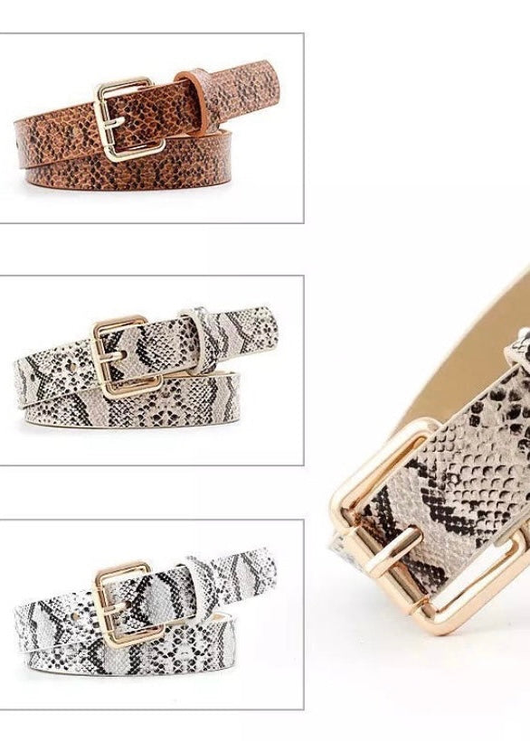 Snake Print Belt