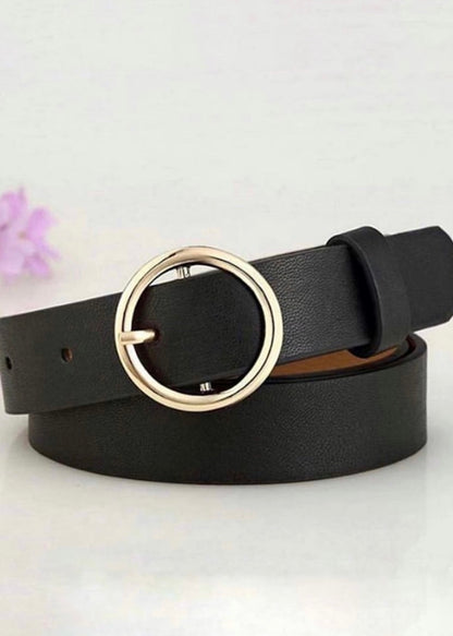 Gold Ring Buckle Belt