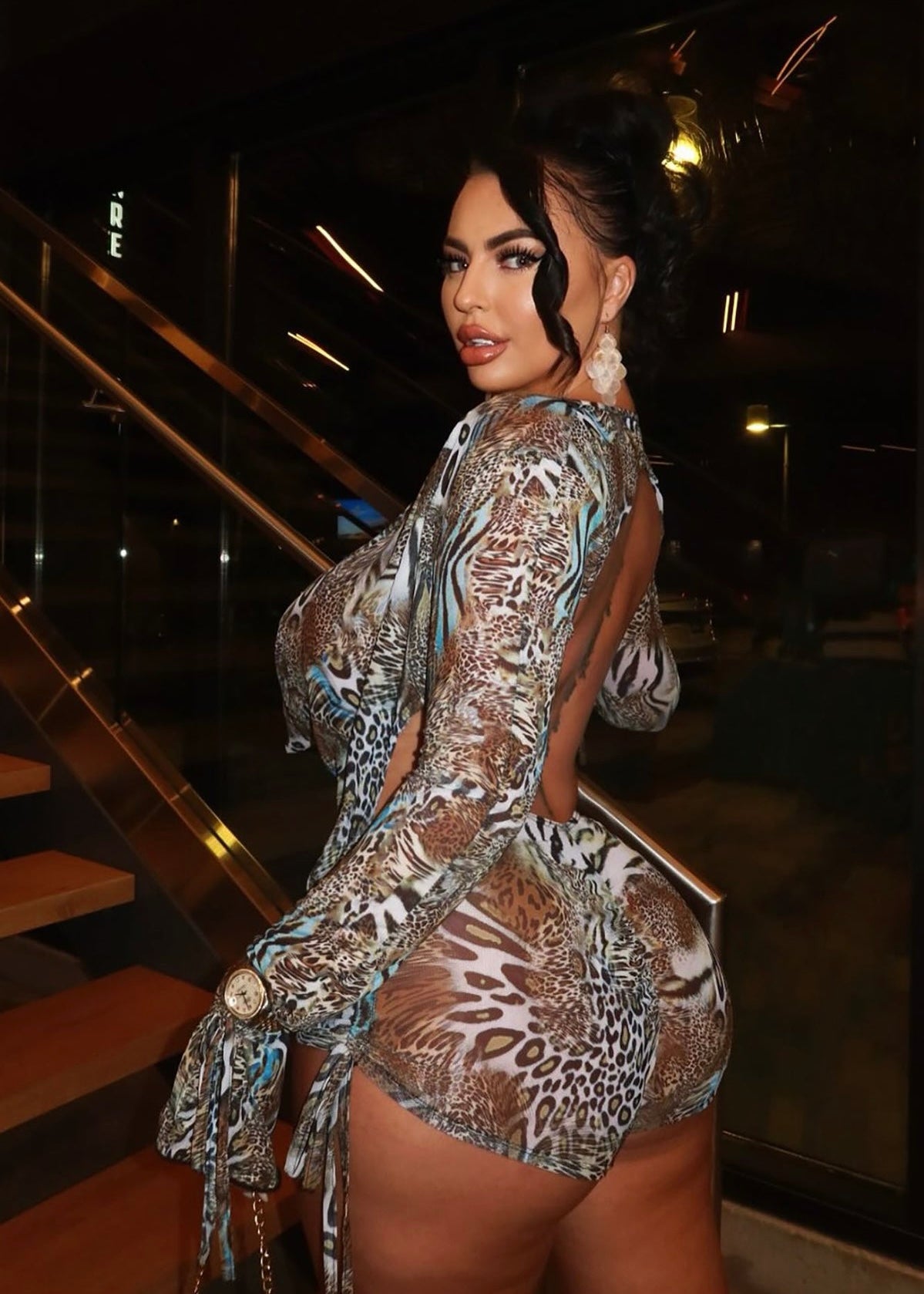 Wild Side Mesh Cover Up Set