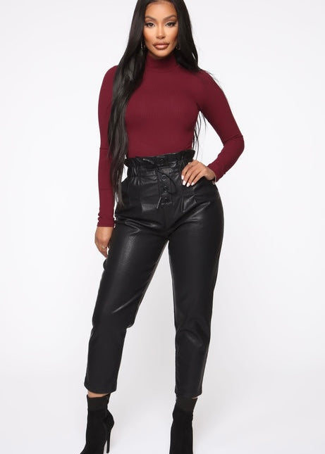 Apple Spice High Neck Bodysuit