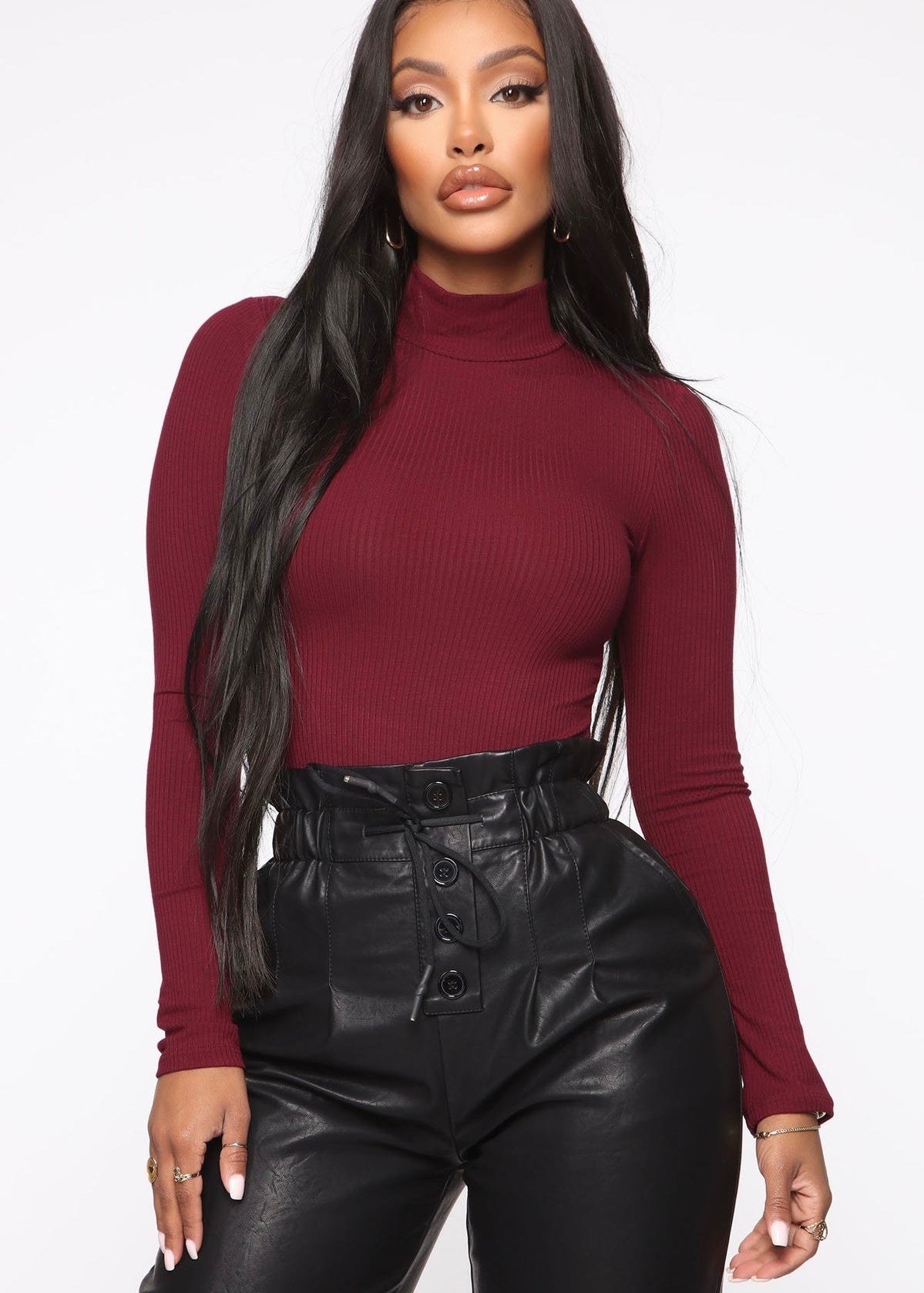 Apple Spice High Neck Bodysuit