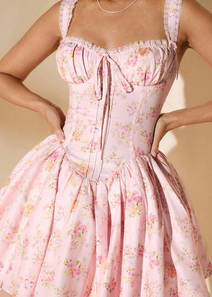 Valentina Floral Milkmaid Sun Dress