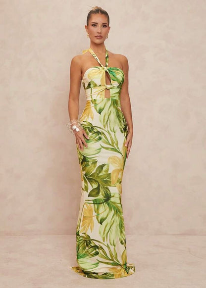 Aurelia Halter Maxi Dress
