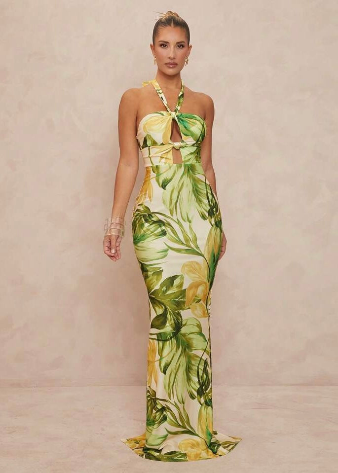 Aurelia Halter Maxi Dress