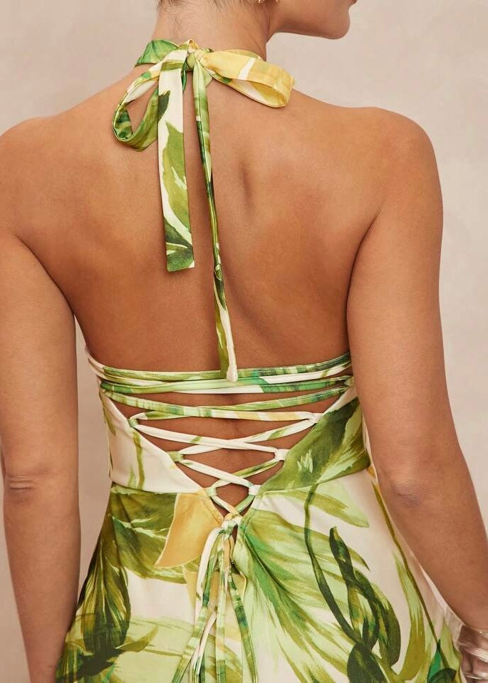 Aurelia Halter Maxi Dress