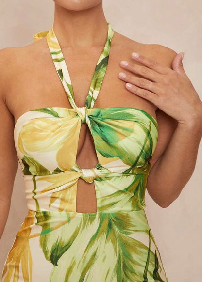 Aurelia Halter Maxi Dress