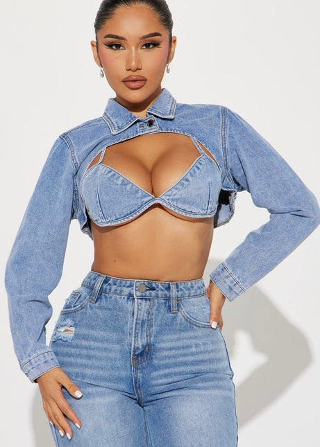 Festival Dues Denim 2 Piece Top
