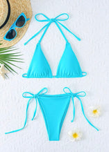 Cargar imagen en el visor de la galería, Turquoise Breeze Triangle Bikini
